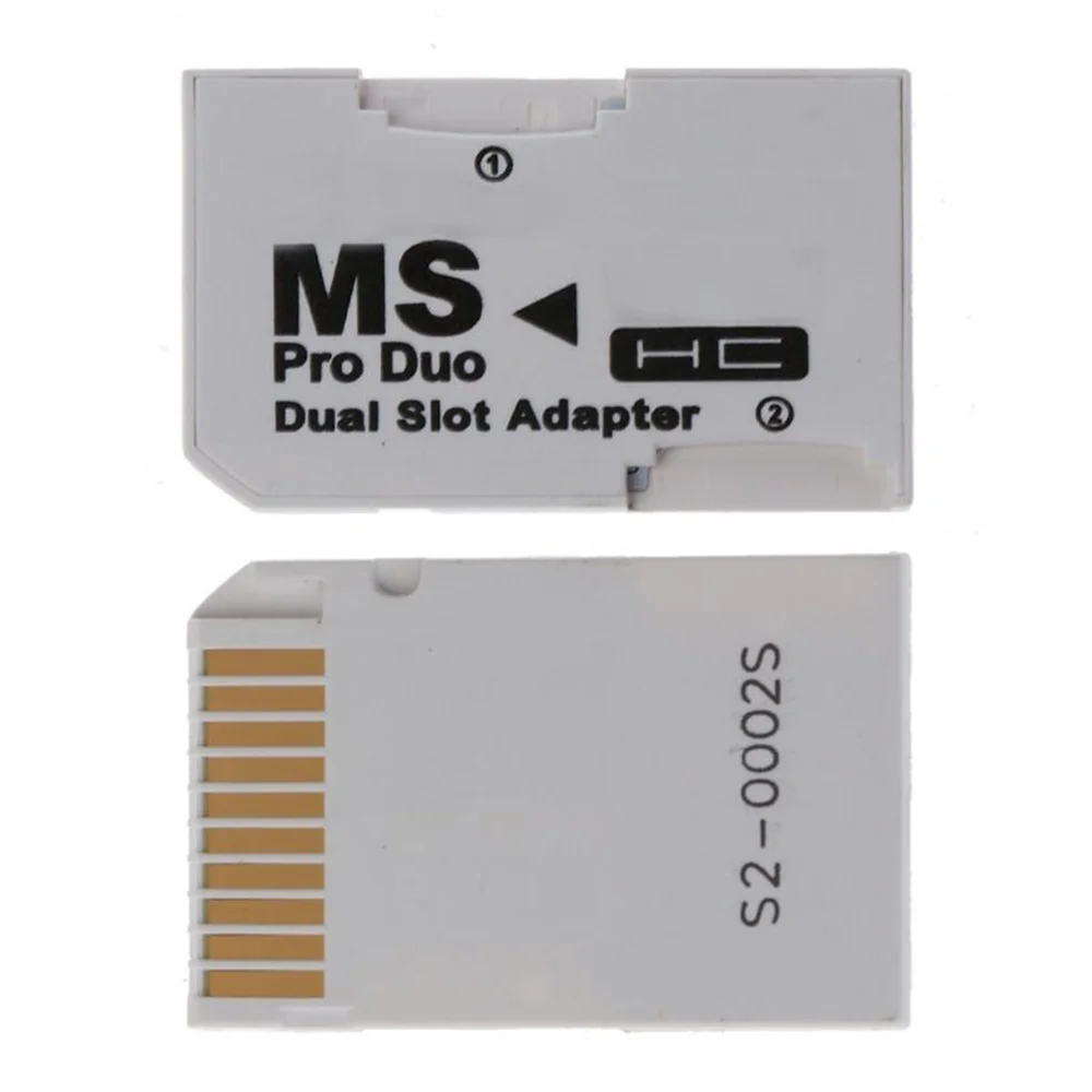 Memory Stick Pro Duo Card Reader Micro-SD TF ถึง MS Pro การ์ดอะแดปเตอร์เดี่ยวสล็อตคู่สําหรับ Sony PSP Gamepad สําหรับ PSP การ์ด A002