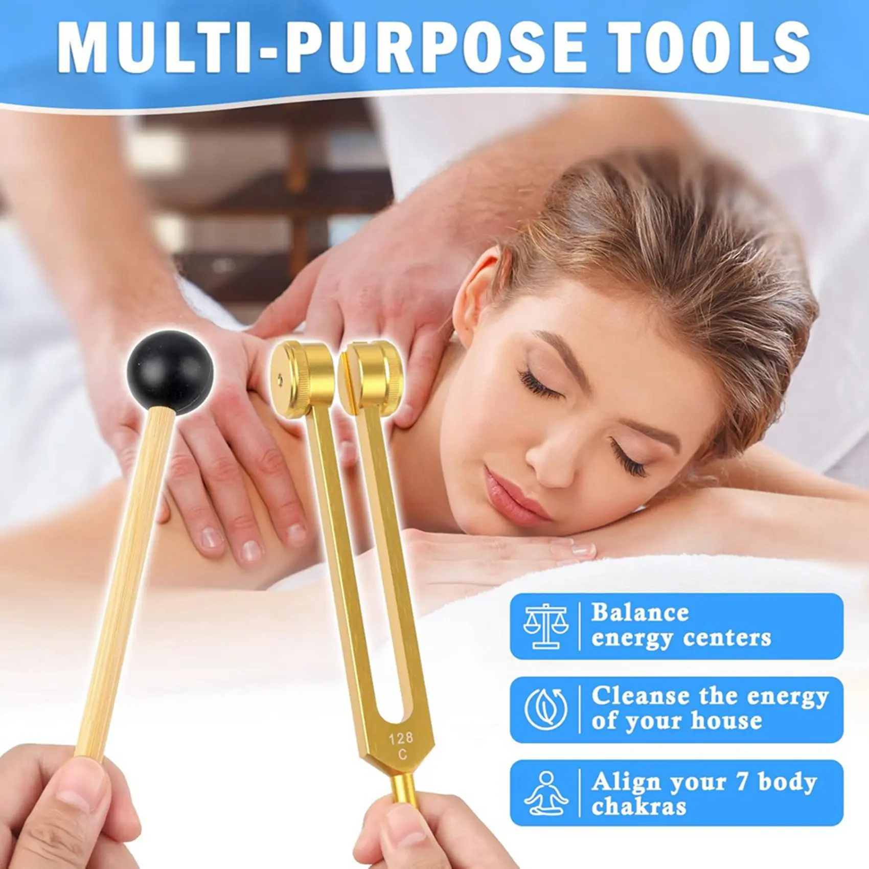 

Набор тюнинговых виброгубцев A79E-6Pcs (128 Гц, 256 Гц, 512 Гц), алюминиевые виброгубцы с молоточком для исцеления чакр, звукотерапии, снятия стресса