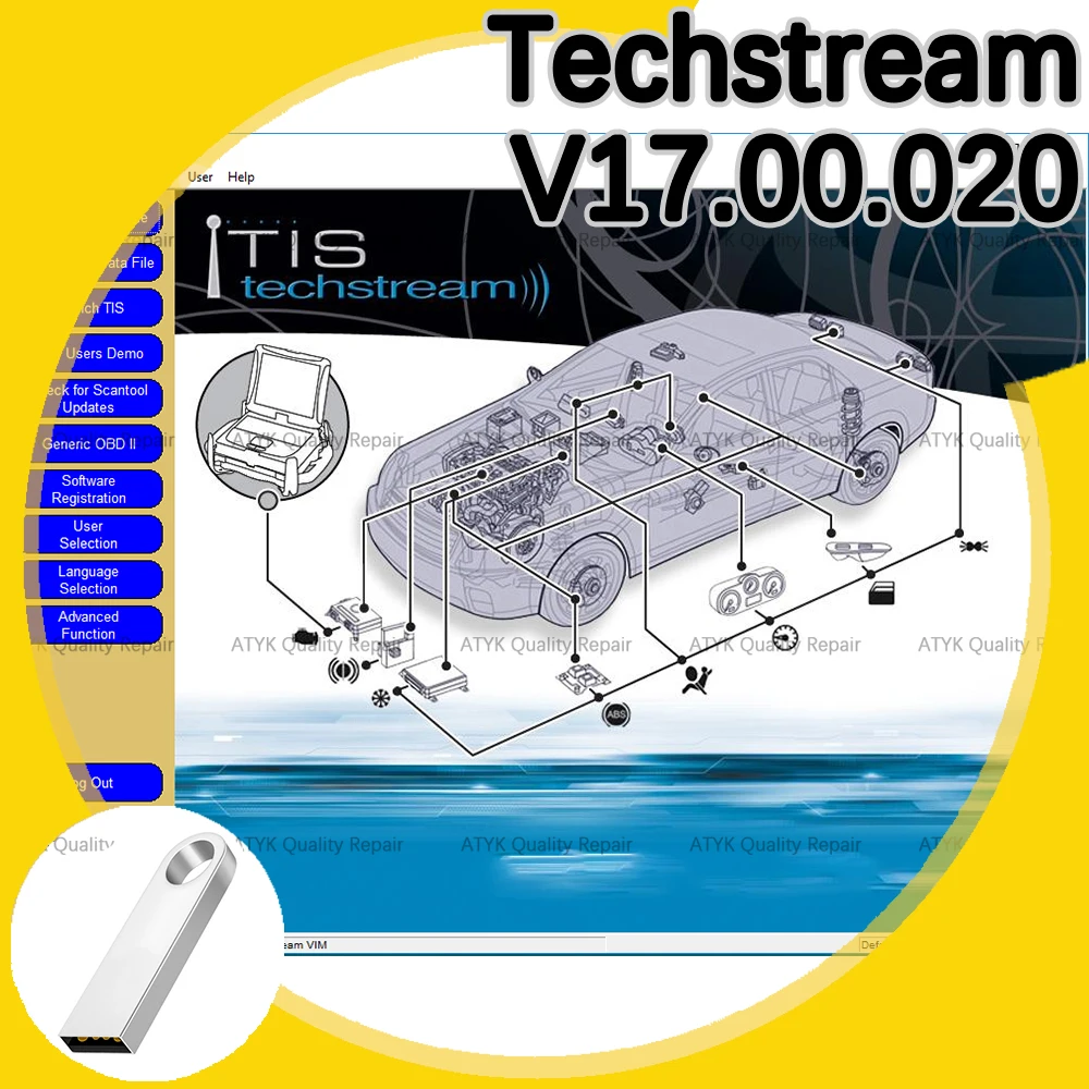 

V17.00.020 Techstream for MINI VCI for OTC Scanner Automobile Maintenance Repair equipment scanner automotriz Code reader tuning