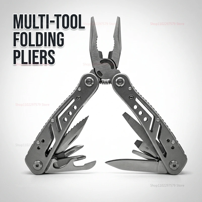 Multi-Tool Pocket Knife Pliers Folding Mini Portable Outdoor Tactical Survival Rescue for Camping Hiking Emergency Outdoor adven