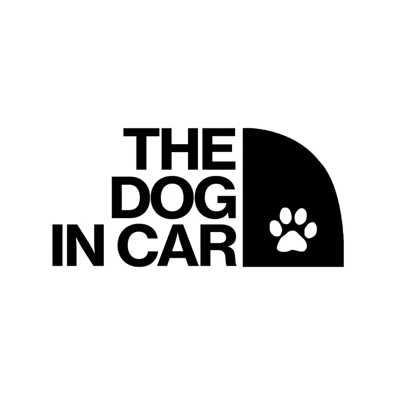 Kirimojichiba THE DOG IN CAR The Dog in Car - Dog on Board Cut Letter Sticker Waterproof Water-resistant Seal Cut Letters Cuttin