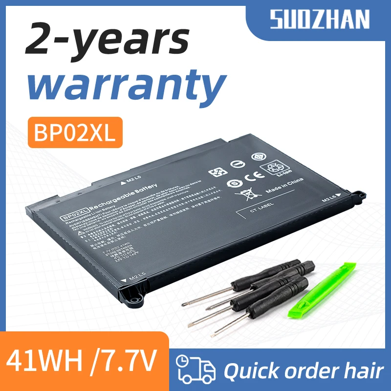 

SUOZHAN BP02XL Laptop Battery for HP Pavilion PC 15 15-AU 849909-850 849569-421 TPN-Q172 TPN-Q175 HSTNN-LB7H BP02041XL