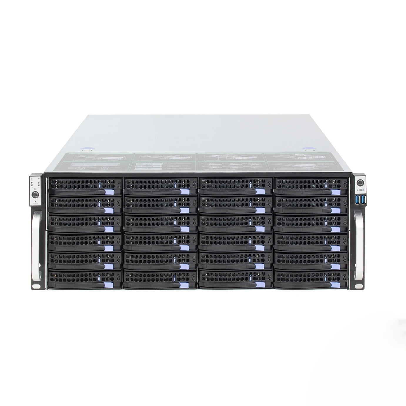 Enterprise 4u 36 bays 6G expander  chassis cctv data file website cloud storage  4u rack server case with 1300W PSU