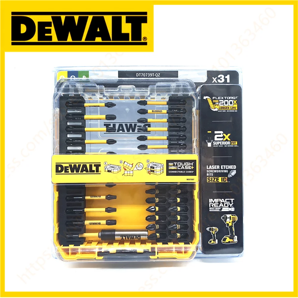 DEWALT 31PCS Bit Set Phillips Screwdriver Spline Bit PH1 PH2 PH3 PZ1 PZ2 PZ3 T20 T25 T30 Power Tool Accessories Bits Holder