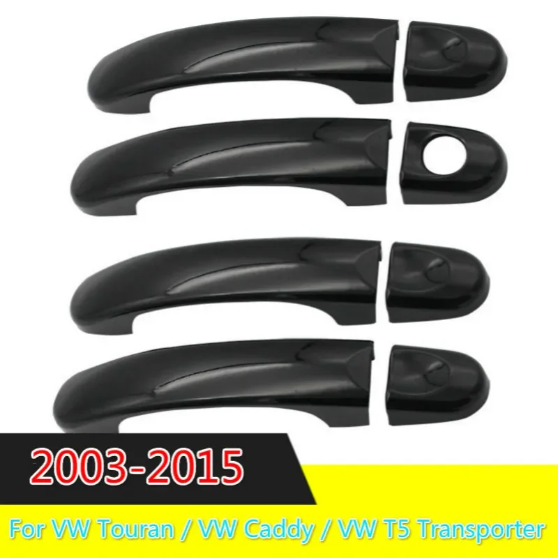 

3 Color For VW Touran / VW Caddy / VW T5 Transporter 2003-2015 CHROME EXTERIOR SIDE DOOR HANDLE COVERS TRIM SET MOLDING CAPS