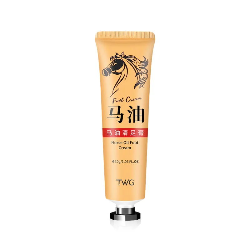 Crema exfoliante para pies con aceite de caballo, hidratante, blanqueadora, nutre la crema de manos, cuidado de los pies, CALLOS, piel muerta, 30g