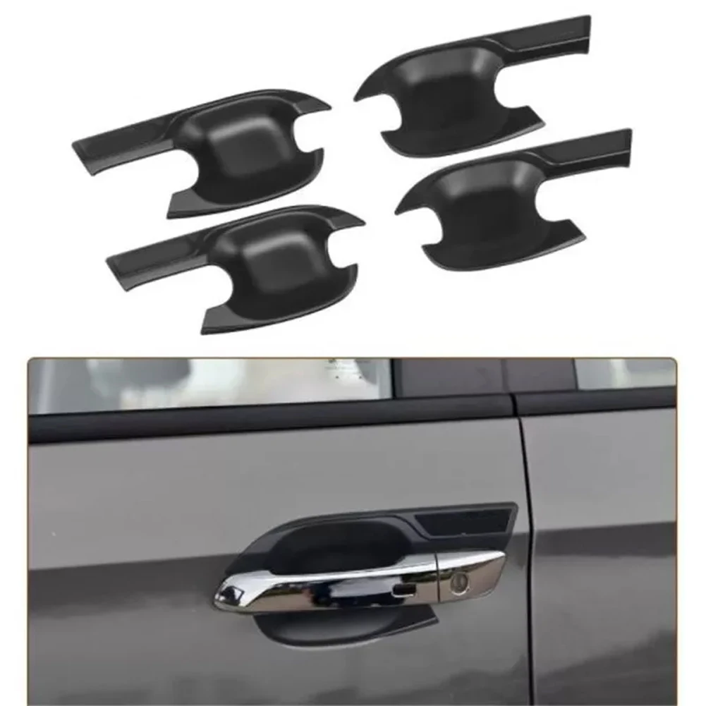 Sleek Design Set of Four Matte Black Exterior Handles Cover Trims For Isuzu dmax from Twenty to Twenty Four Years