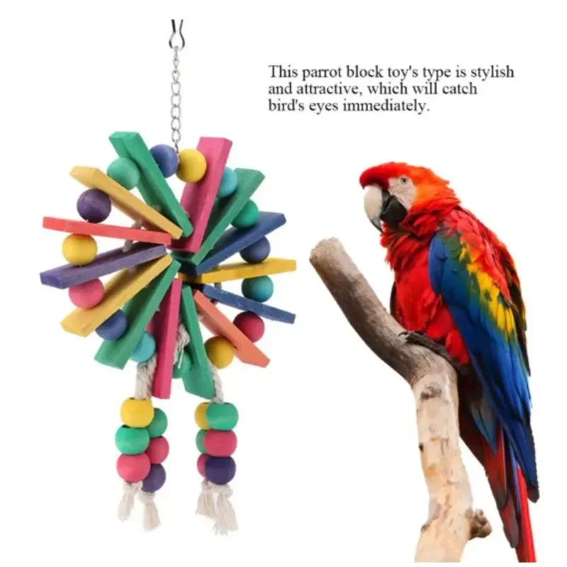 Parrot toys, bird toys, Ferris wheels bite wood chips toys