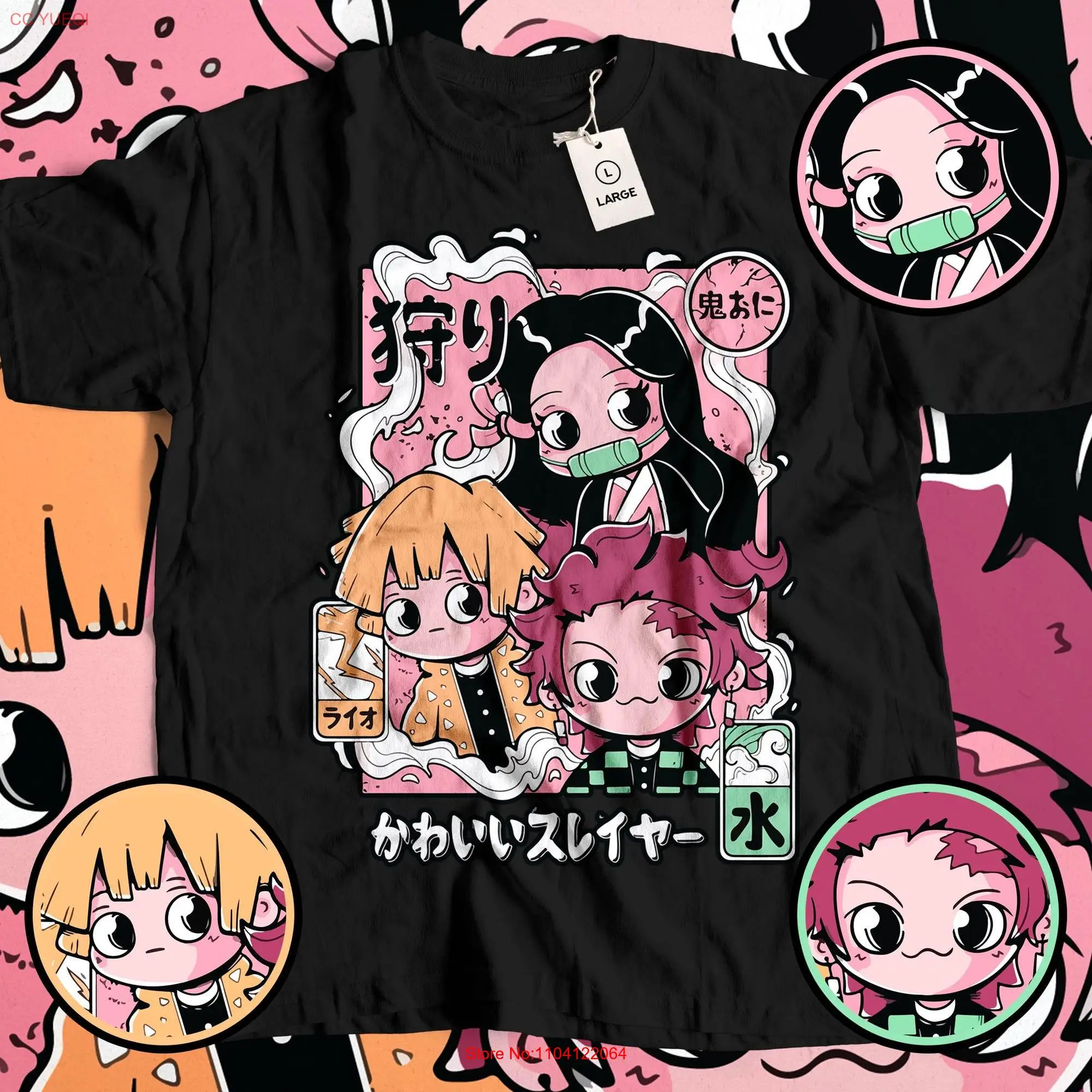 Chibi Fantasy Heroes T shirt Japanese Manga Art Cute Anime Characters Stylish Trendy Design Inspired Clothing