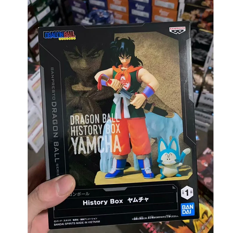 

In Stock Original Bandai BANPRESTO Dragon Ball Yamcha History Box Action Figure Anime Model Collectible Toys Gift