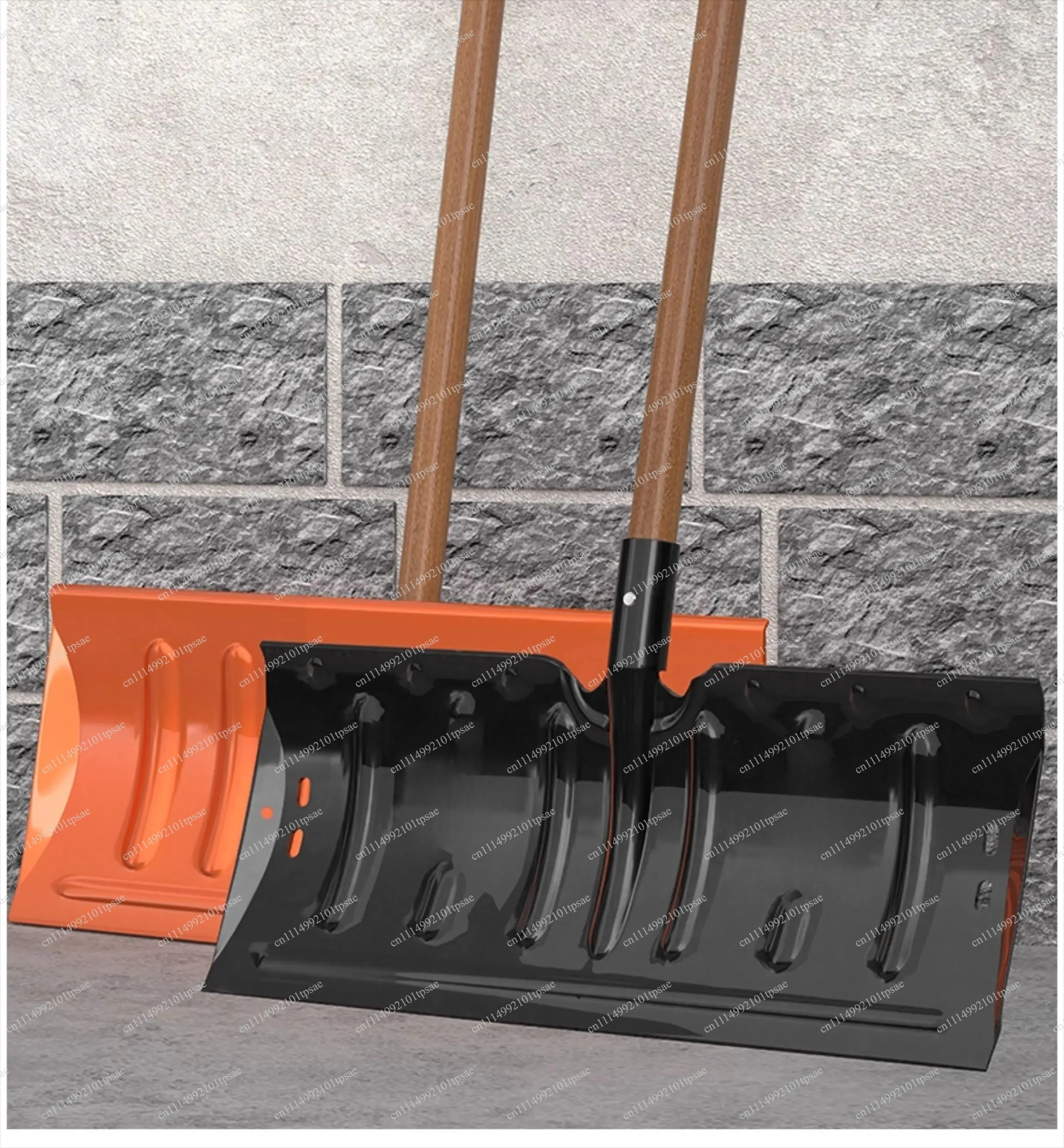 Snow Shovel Head with Wheels Snow Cleaning Shovel for Doorway House Driveway