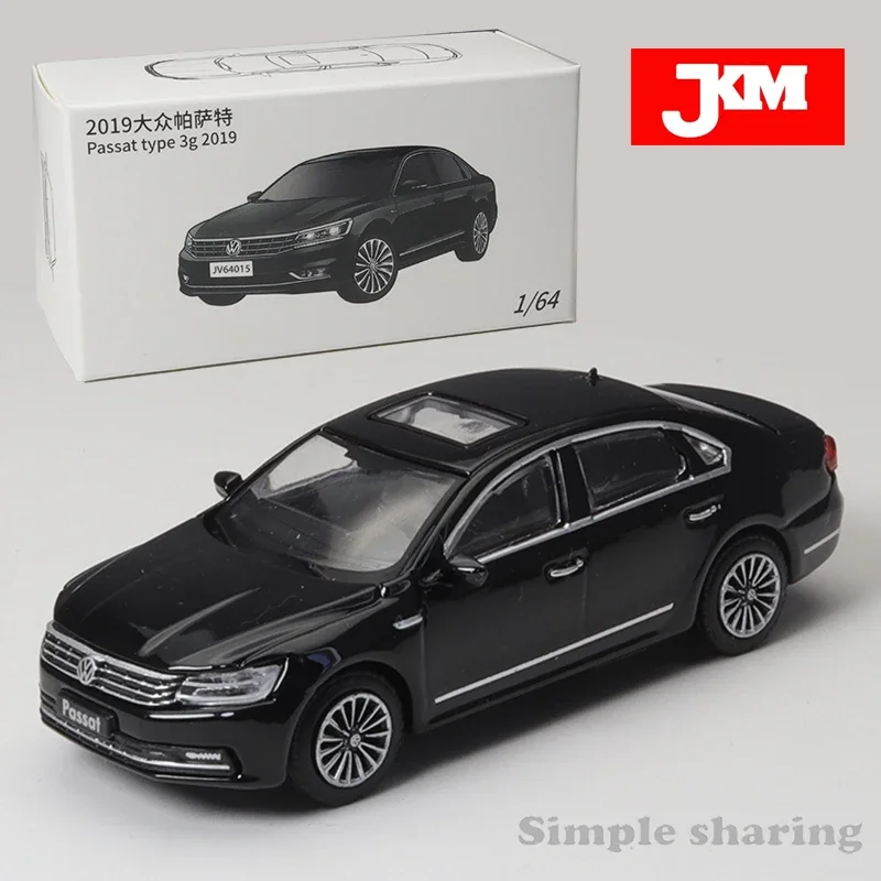 JKM-Modèle réduit de voiture Volkswagen Passat en alliage moulé sous pression, 3g, 1/64, absorption des chocs, jouet, cadeaux pour amis, ornements