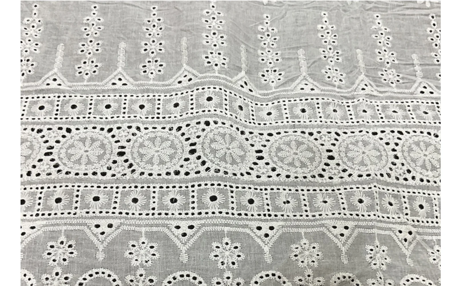 جديد الدانتيل شبكة التطريز النسيج الدانتيل نسيج القطن جوفاء التطريز شبكة النسيج الملابس البيضاء والاكسسوارات