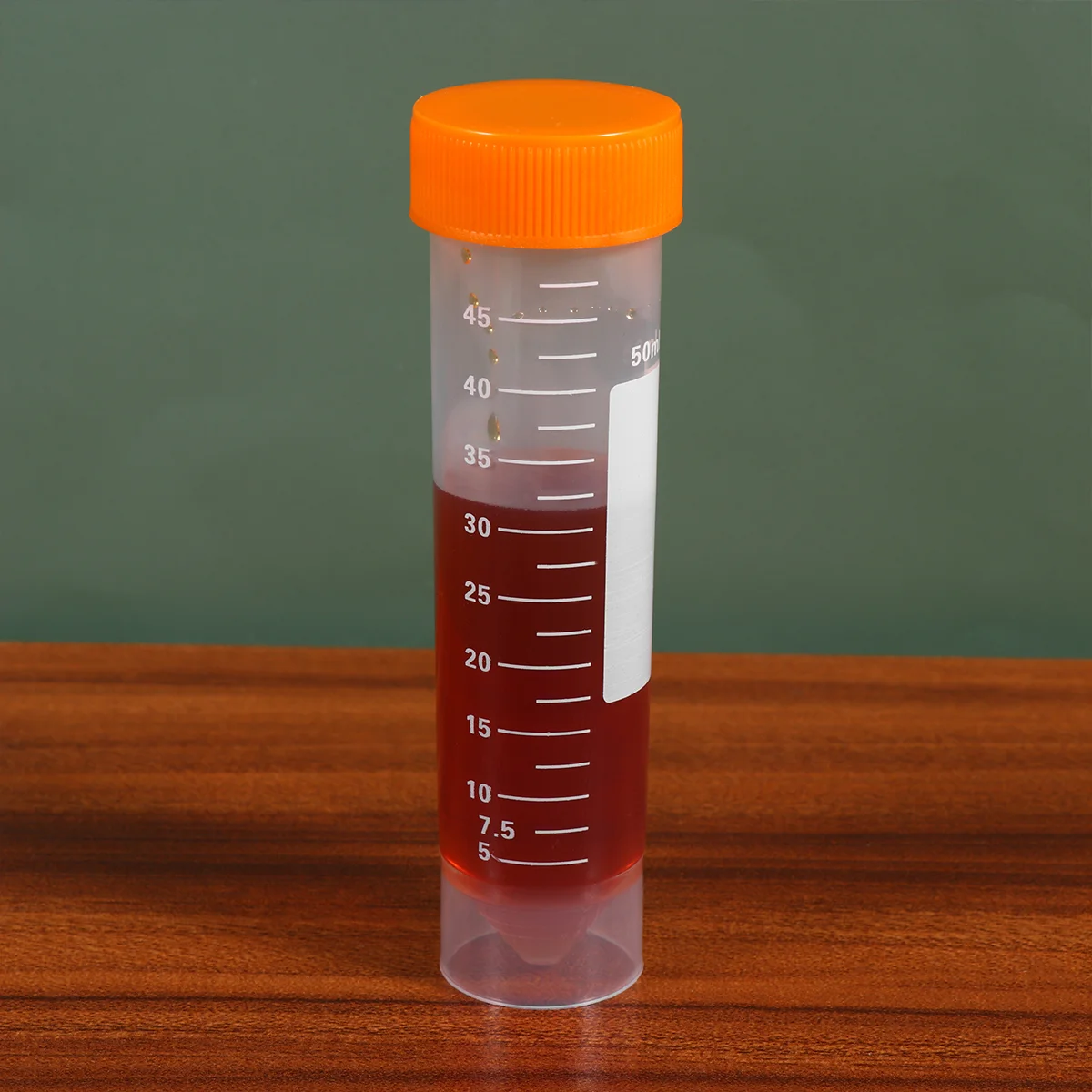 50 Pcs Tube Centrifuge Tube For Laboratory 50ml Screw Port Flat Bottom Laboratory Scale Professional Tool for Lab Use