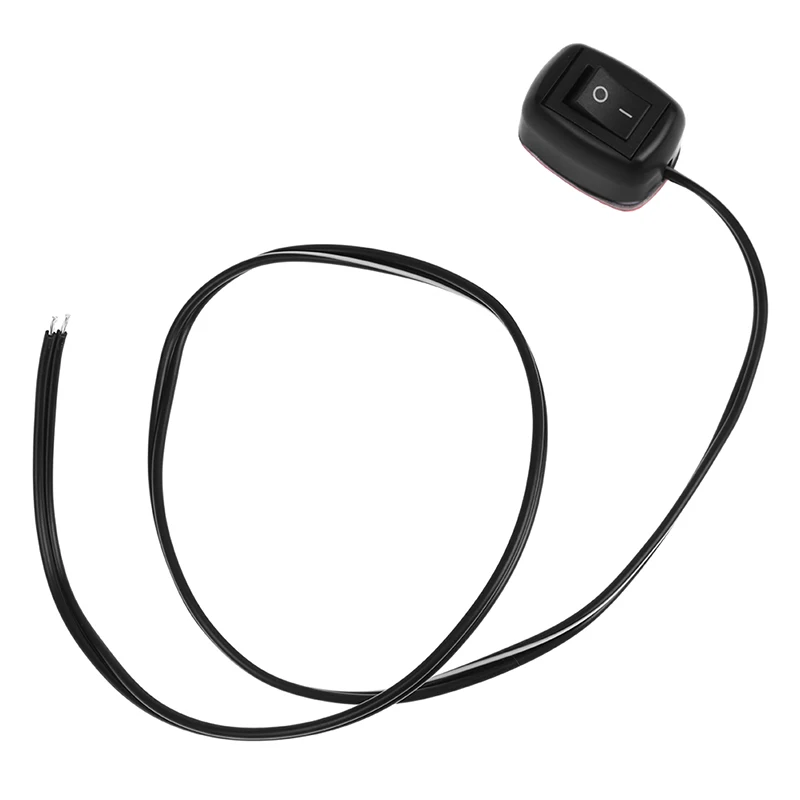 New DC 12V Universal Car Switch Paste Type Toggle Switch with Cable 60cm For Fog Lights, DRL, LED Light Bar, etc