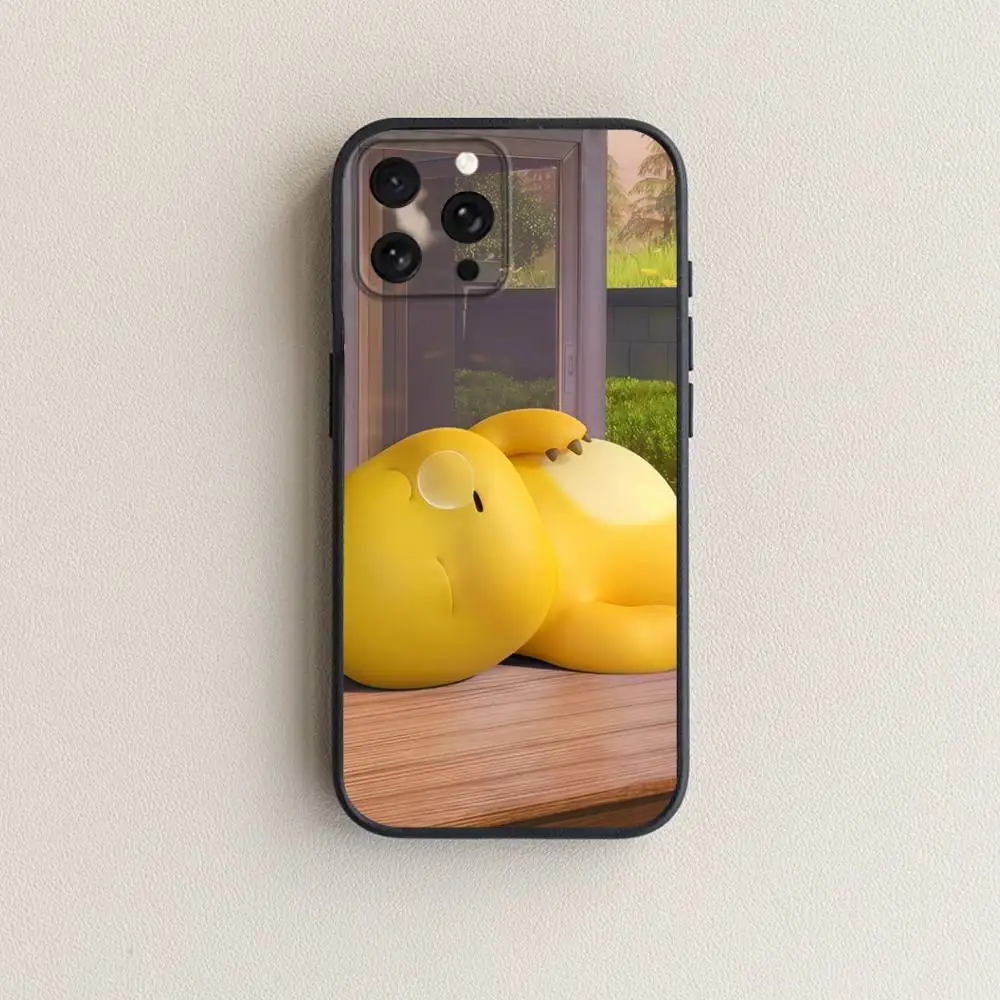 Custodia per telefono N-NailoongS per iPhone 17,16,15,14,13,12,11 Plus,Pro Max, XS, X, XR, SE, Mini, 8,7, Cover nera in morbido silicone