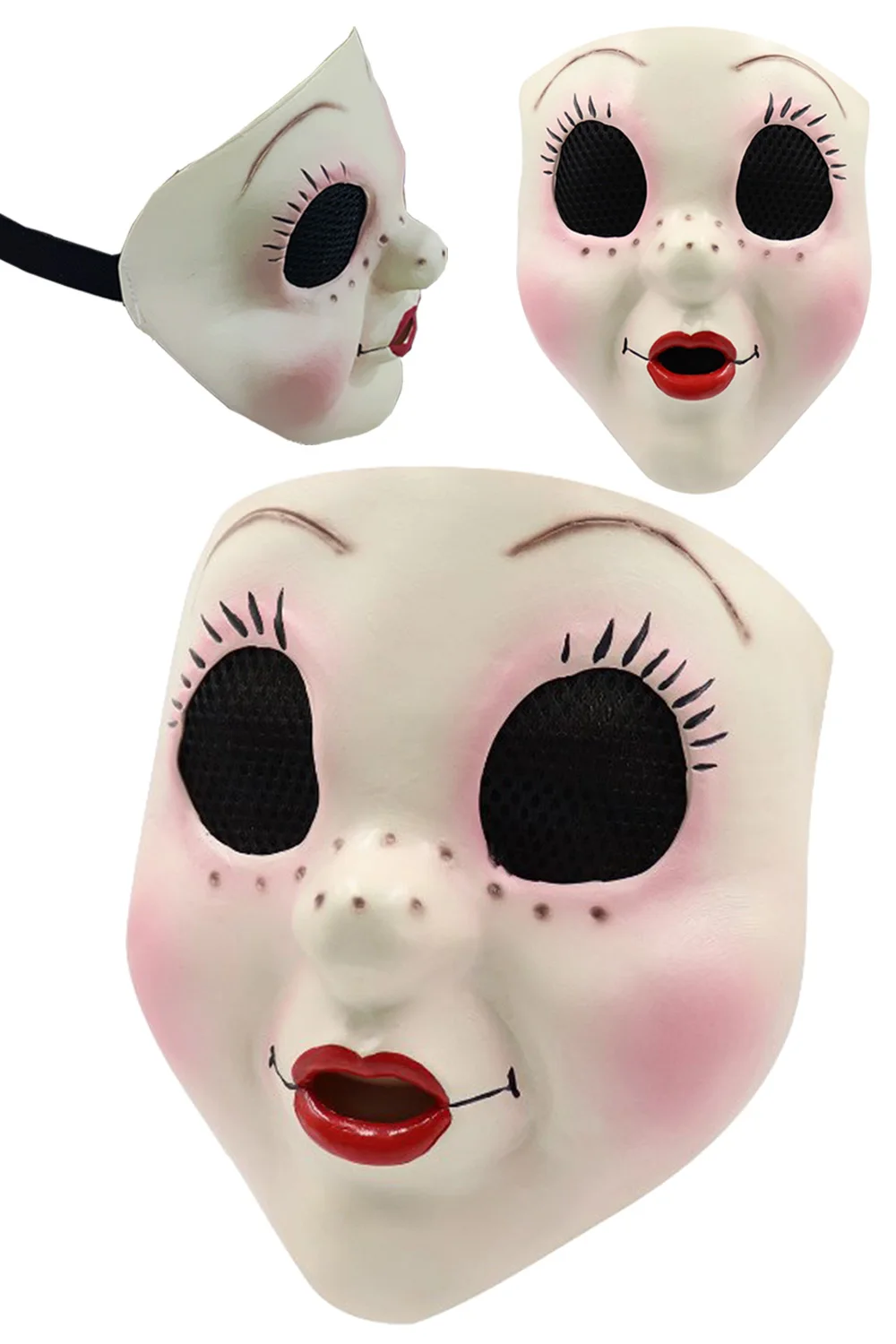 Killer Dollface Cosplay Adult Full Head Face Mask Movie The Strangers Disguise Costume Accessories Mask Helmet Women Props