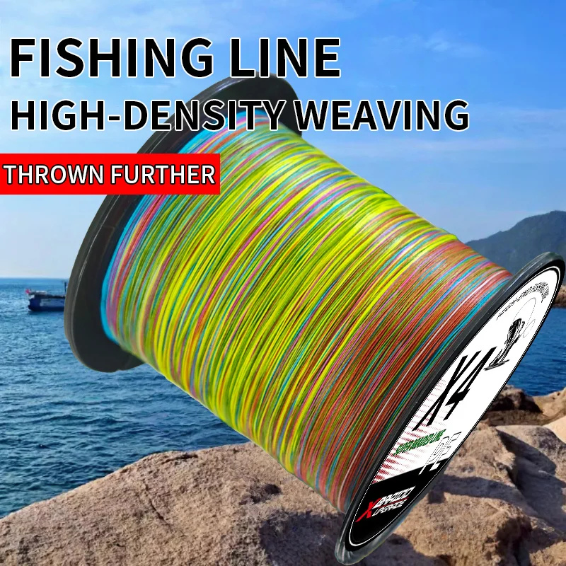 

Colored long-casting fishing line, smooth and wear-resistant 4-strand fishing line, high-quality outdoor fishing line
