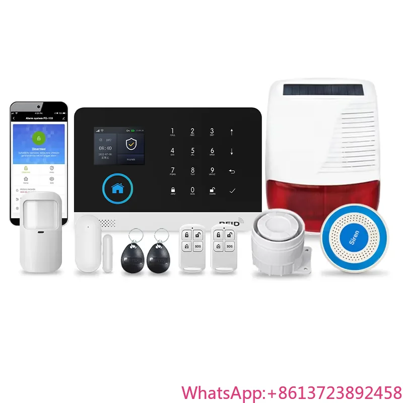 

24-Hour Smart Home Alarm System WiFi +2G OLED Day Night Safety Monitor for Hotels Operated Electrically Controlled Via Android