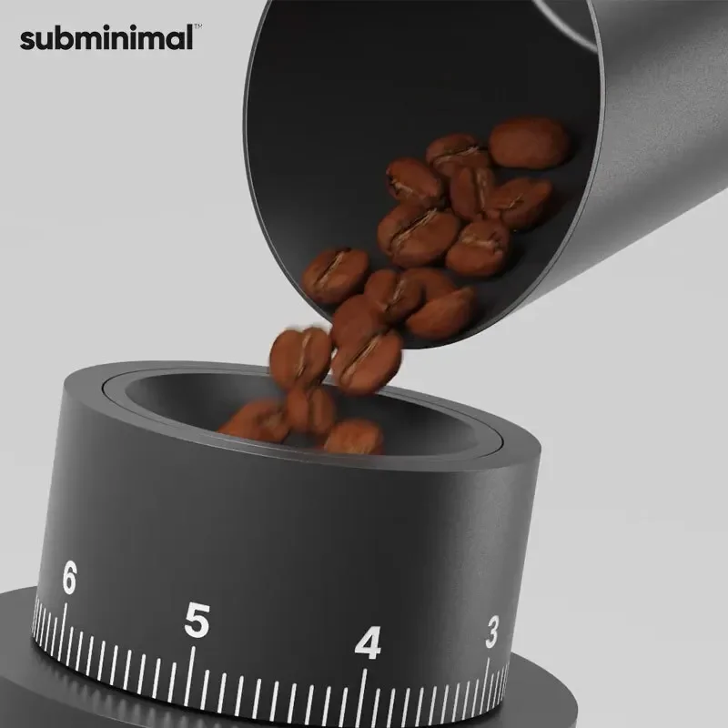 Bilancia elettronica per caffè subminimale di vendita calda, pesatura specifica italiana dei chicchi di caffè, mini bilancia portatile disegnata a mano intelligente,