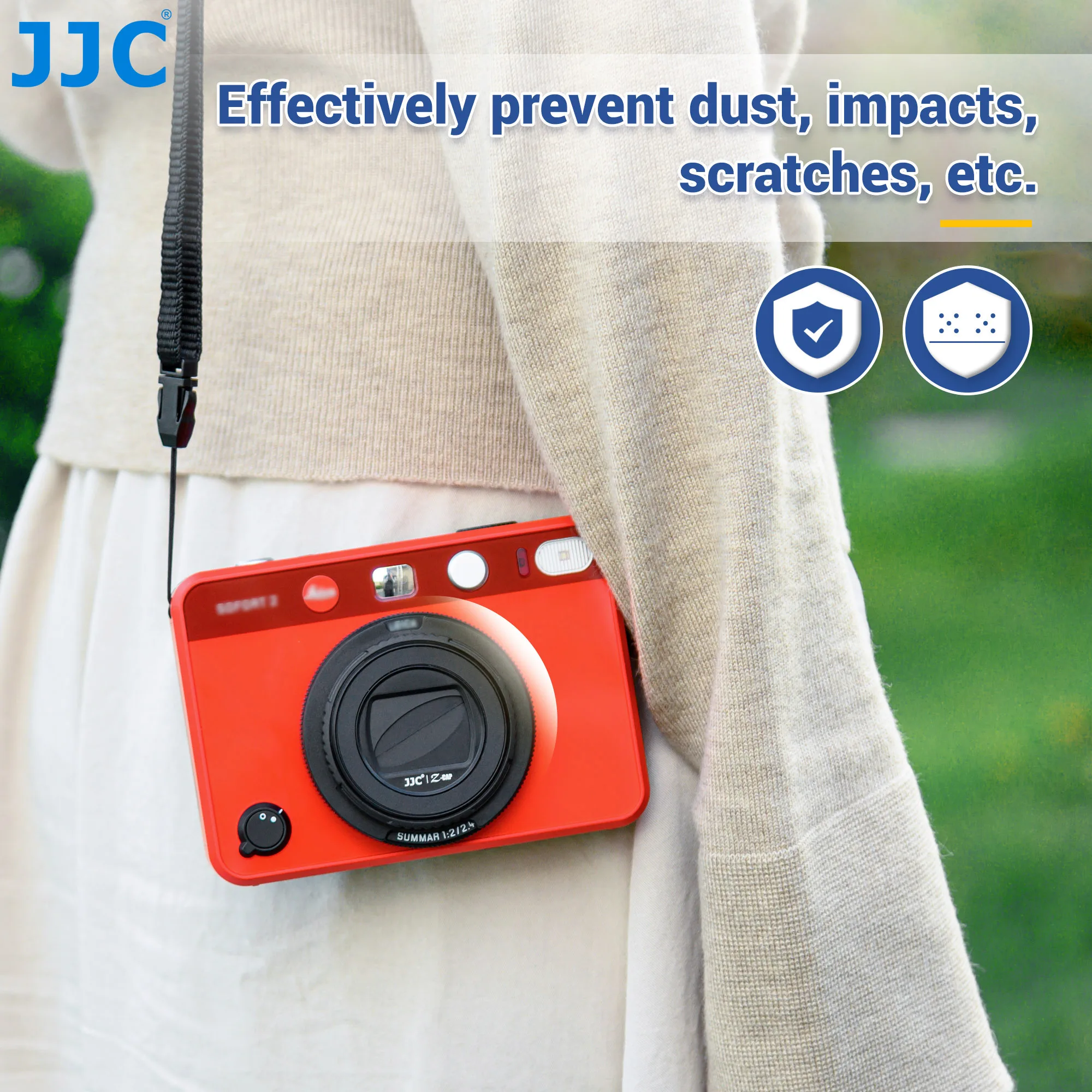 JJC Lens Cap Protector for Leica SOFORT 2 Instant Camera Lens Cap Cover Without Removing The Lens  Cap