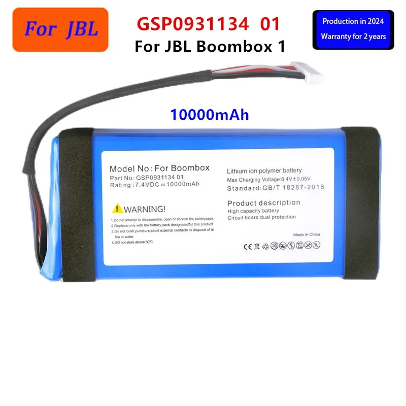 

Original GSP0931134 01 10000mAh For JBL Boombox 1 Boombox1 JEM3316 JEM3317 JEM3318 Speaker Replacement Battery