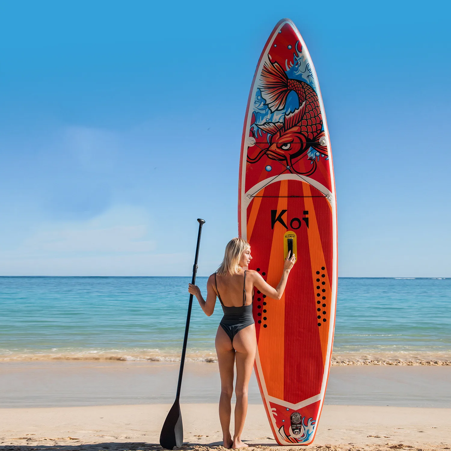 Inflatable Stand-Up Paddle Board SUP PVC Material for Ocean Waters