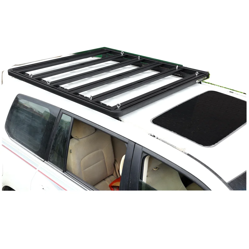 flat Aluminum Alloy luggage rack Roof Rack for TOYOTA LAND CRUISER 200