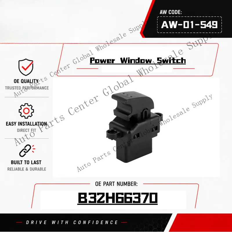 L+ Power Window Switch for 04-09 Mazda 3 Front Right or Rear Right Left B32H66370