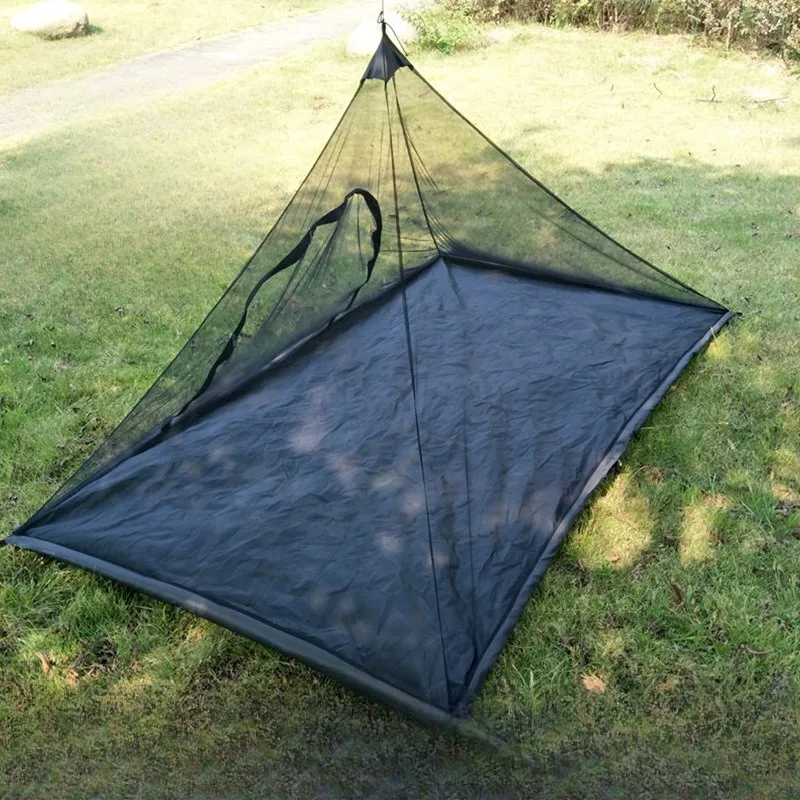 

Single Person Outdoor Mesh Tent Park Leisure Triangle Portable Mosquito and Insect Proof Ventilated Breathable Light Weight