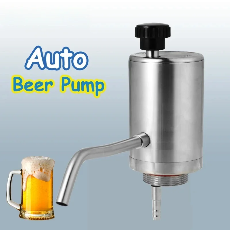 Electric Beer Pump Beer Dispenser ,Multi-functional Homebrew Portable Carbonation Pump for Beer Keg Mini Growler 2L,3.6L,5L,10L