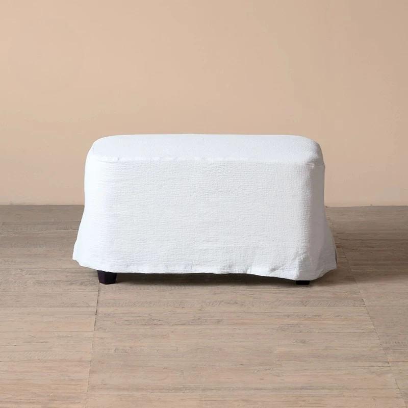 دواسة أريكة من نسيج القطن والكتان المغسول بتصميم كلاسيكي من نورديك، مقعد كتان قابل للإزالة والغسل من وابي سانفينج بي آند بي #2