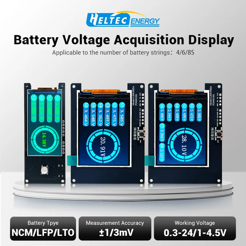 4s Spannungs tester Lithium-Batterie pack Einzelzellen messung identifizieren String nummer Voltmeter Anzeige Li-Ion Lifepo4 lto – Detail 1