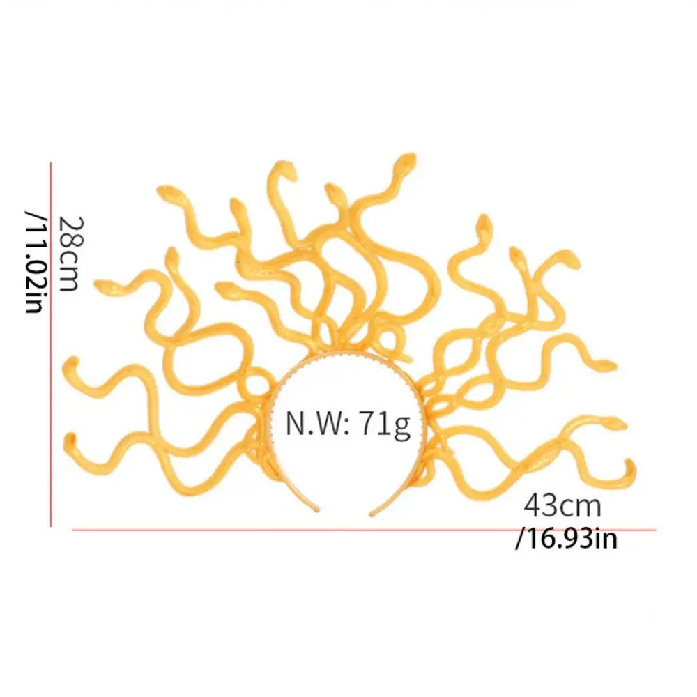 Black Snake Halloween Headband hairband Headwear Masquerade Party Headpiece Stage Performance Props Plastic/resin