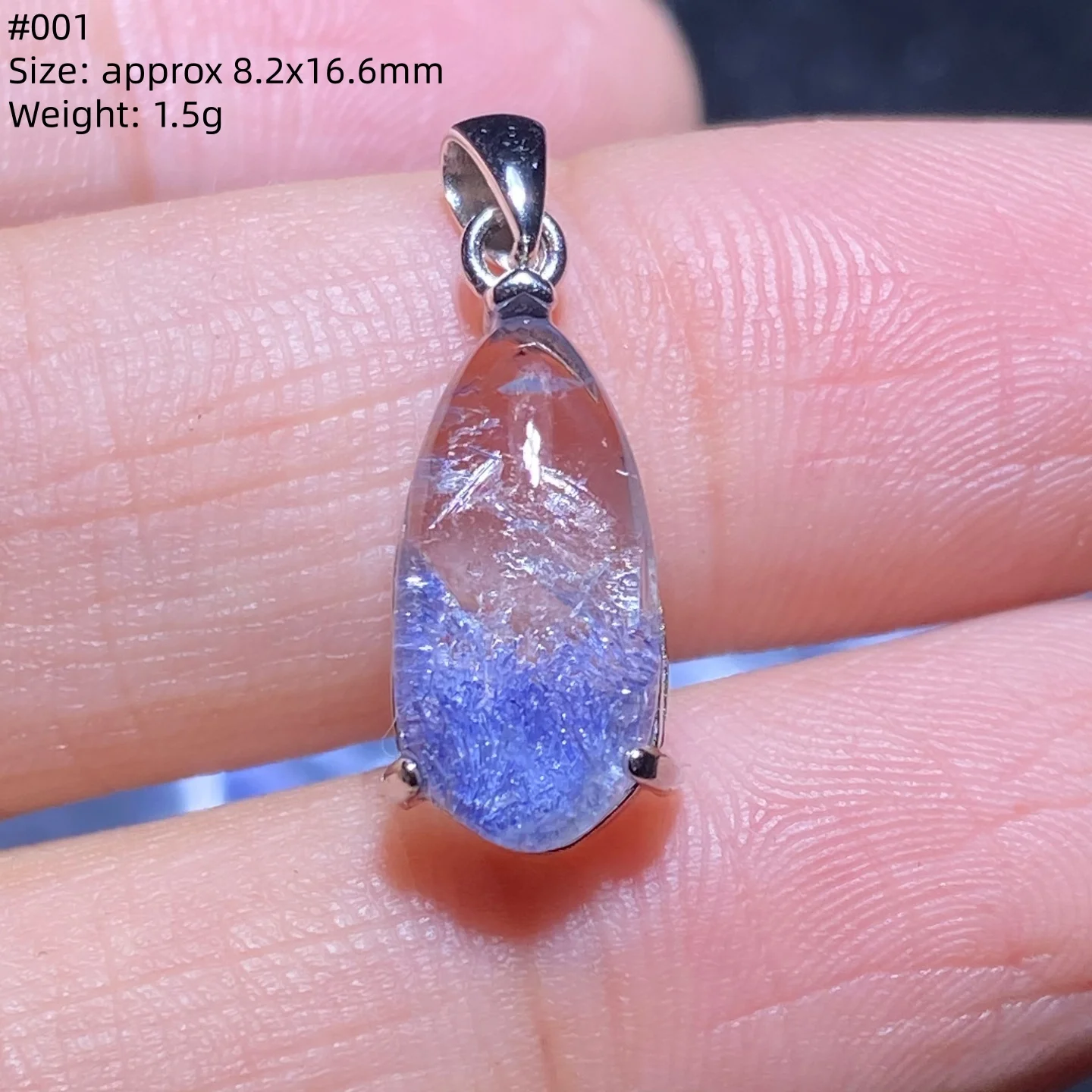 

Женский и мужской кулон из серебра 925 пробы с натуральным думортиеритом