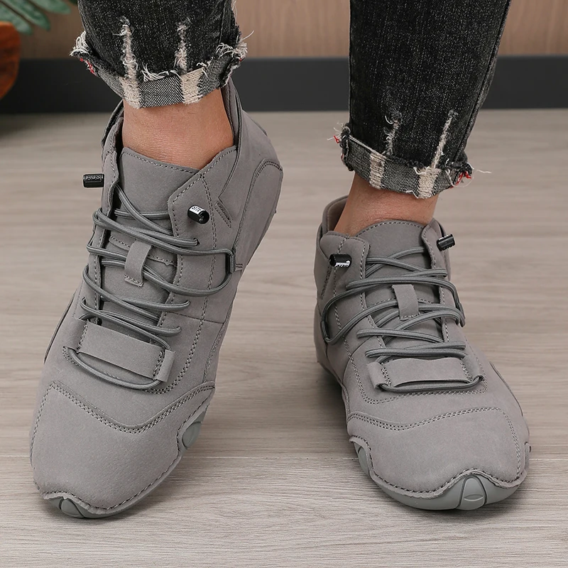 メンズレトロデザインスニーカー新しい屋外ソフト底カジュアルシューズ通気性夏フラットブーツ快適なホット販売 2025