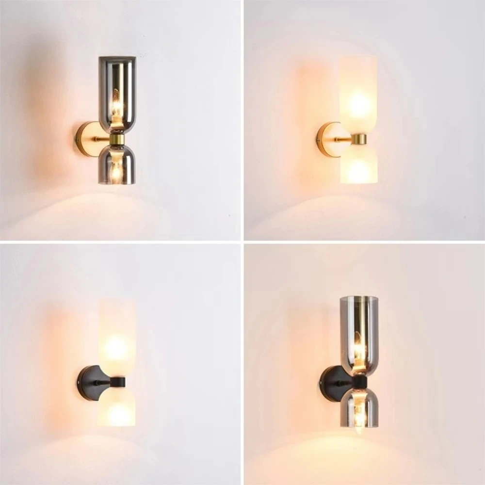

JOYINLED Nordic E14 LED Wall Lamp Glass Lampshade Sconces Lights Indoor Lighting Home Decor Living Room Bedside Bedroom Kitchen