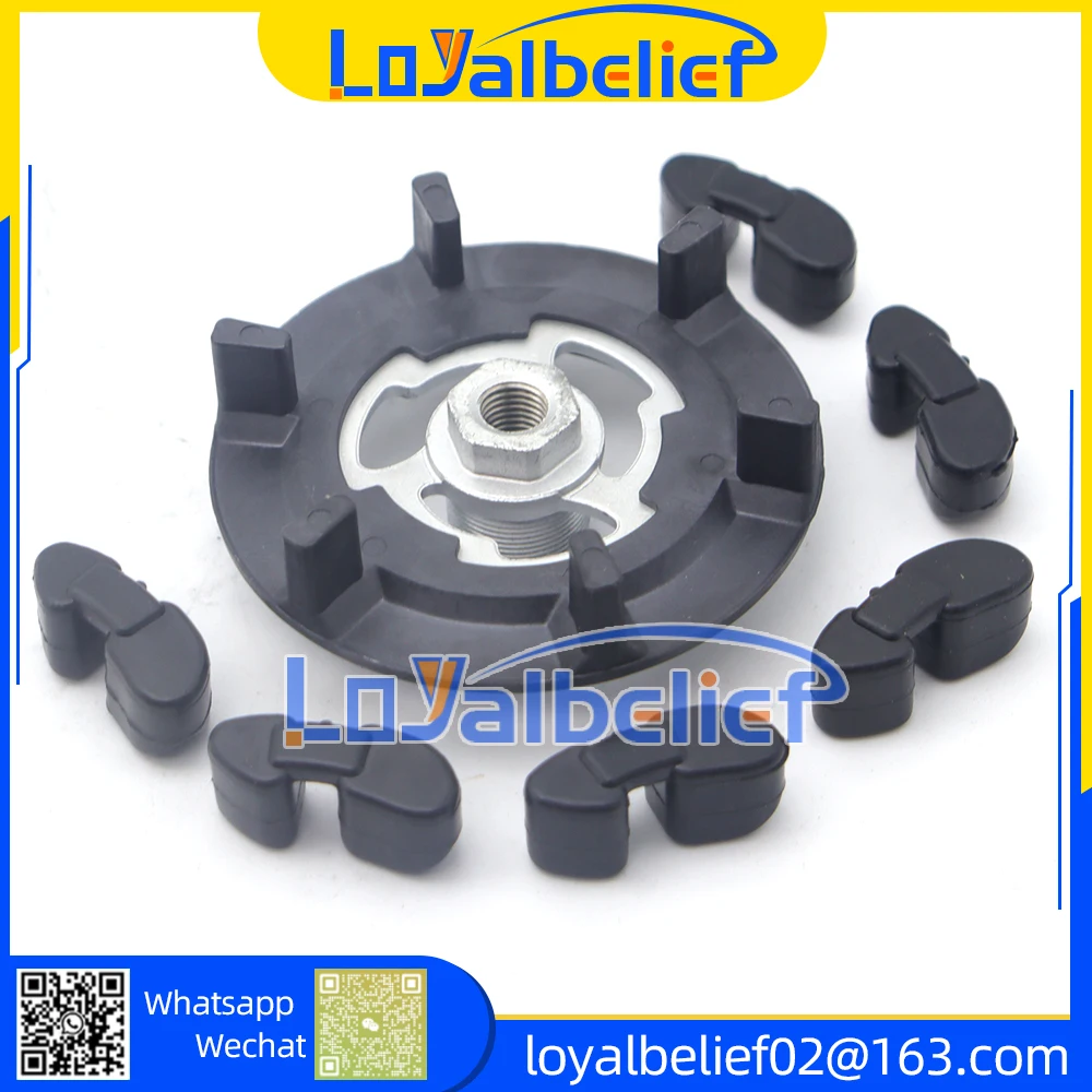 5SE09C 5SL12C 5SEU12C 6SEU14C 6SEU17C 7SEU17C Gumowa piasta sprzęgła sprężarki powietrza do Toyota AUDI BMW SKODA SEAT — zdjęcie 3