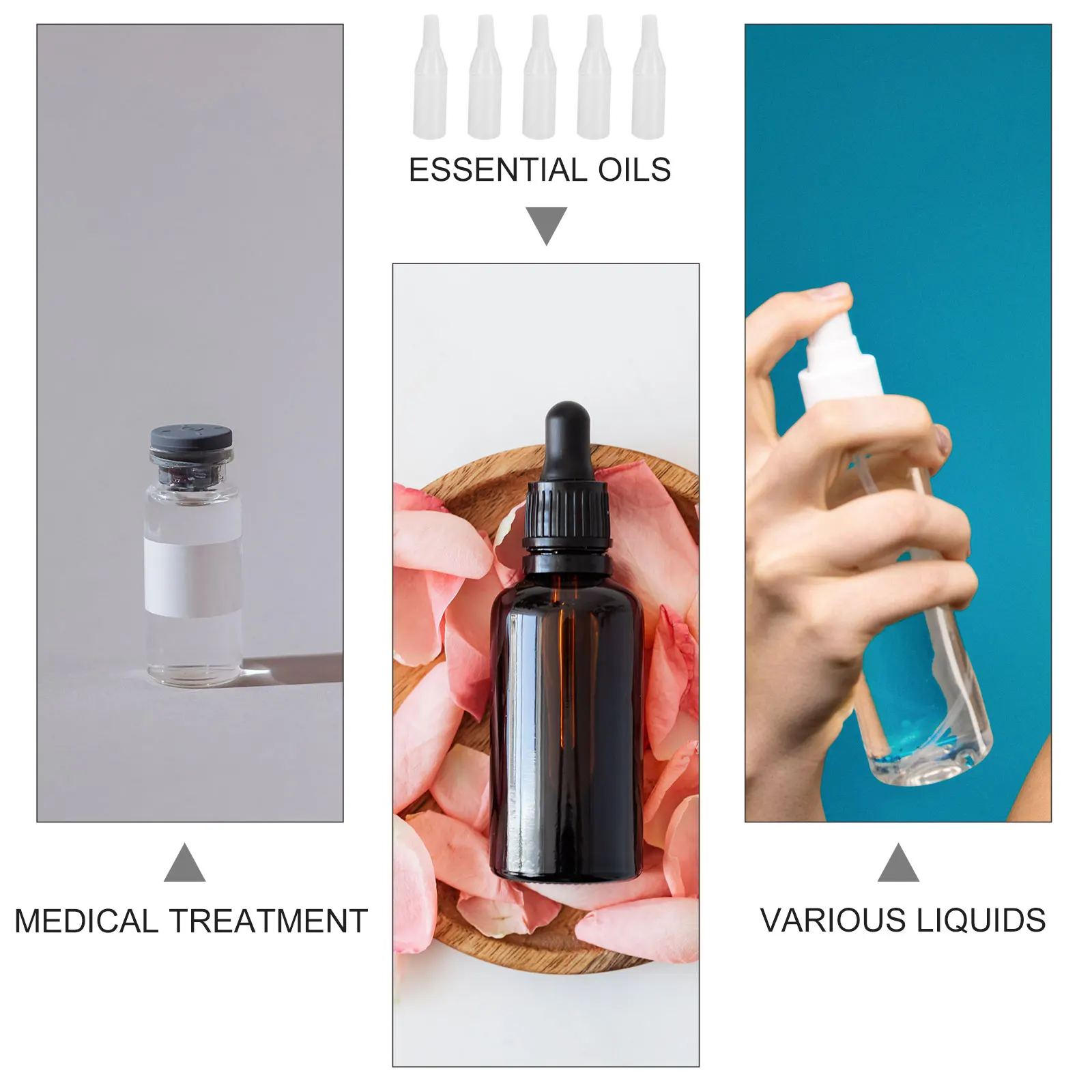 

80pcs Eye Dropper Bottles 5Ml Leakproof Plastic Dropper Vials Portable Liquid Storage Travel Compact Empty Dispenser Small
