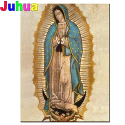 聖人guadalupeダイヤモンドモザイクダイヤモンド絵画クロスステッチフルスクエアラウンドドリル写真ダイヤモンド肖像画、