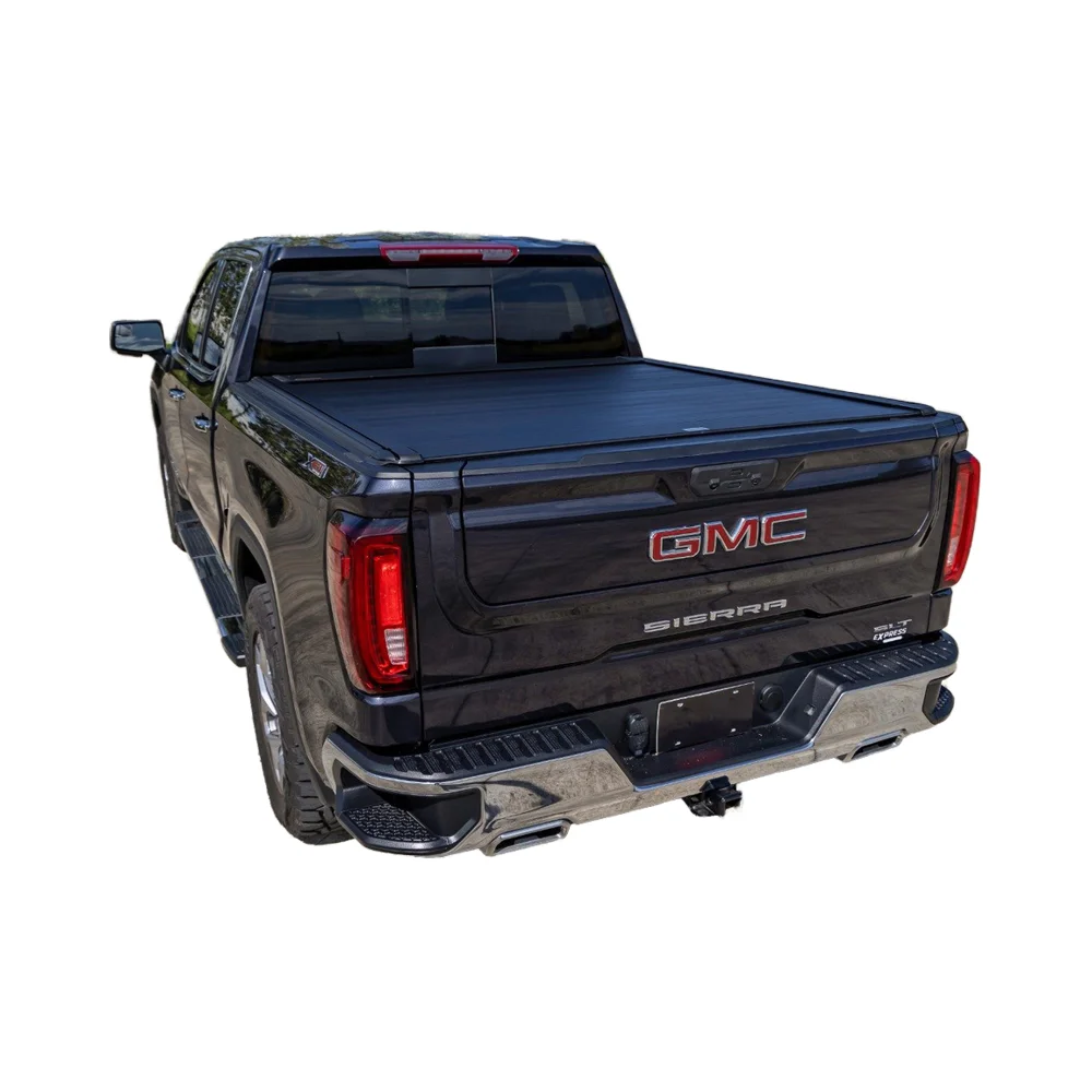 

Hard Solid Tri-Fold Adjustable Truck Tonneau Cover Compatible with Jeep Gladiator 20-22 Bed