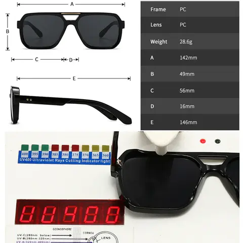 10 best sales नीला धूप का चश्मा - №6