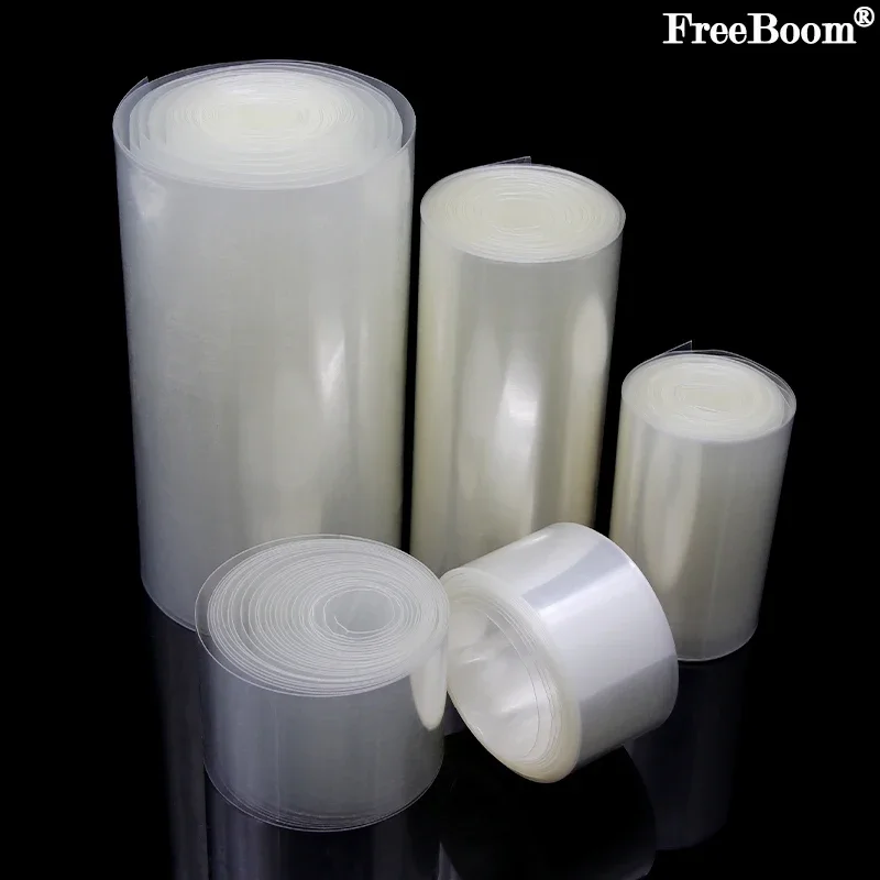 

18650 PVC Heat Shrink Tube Battery Pack Clear Width 200mm~500mm Insulated Protection Film Wrap lithium Case Cable Sleeve