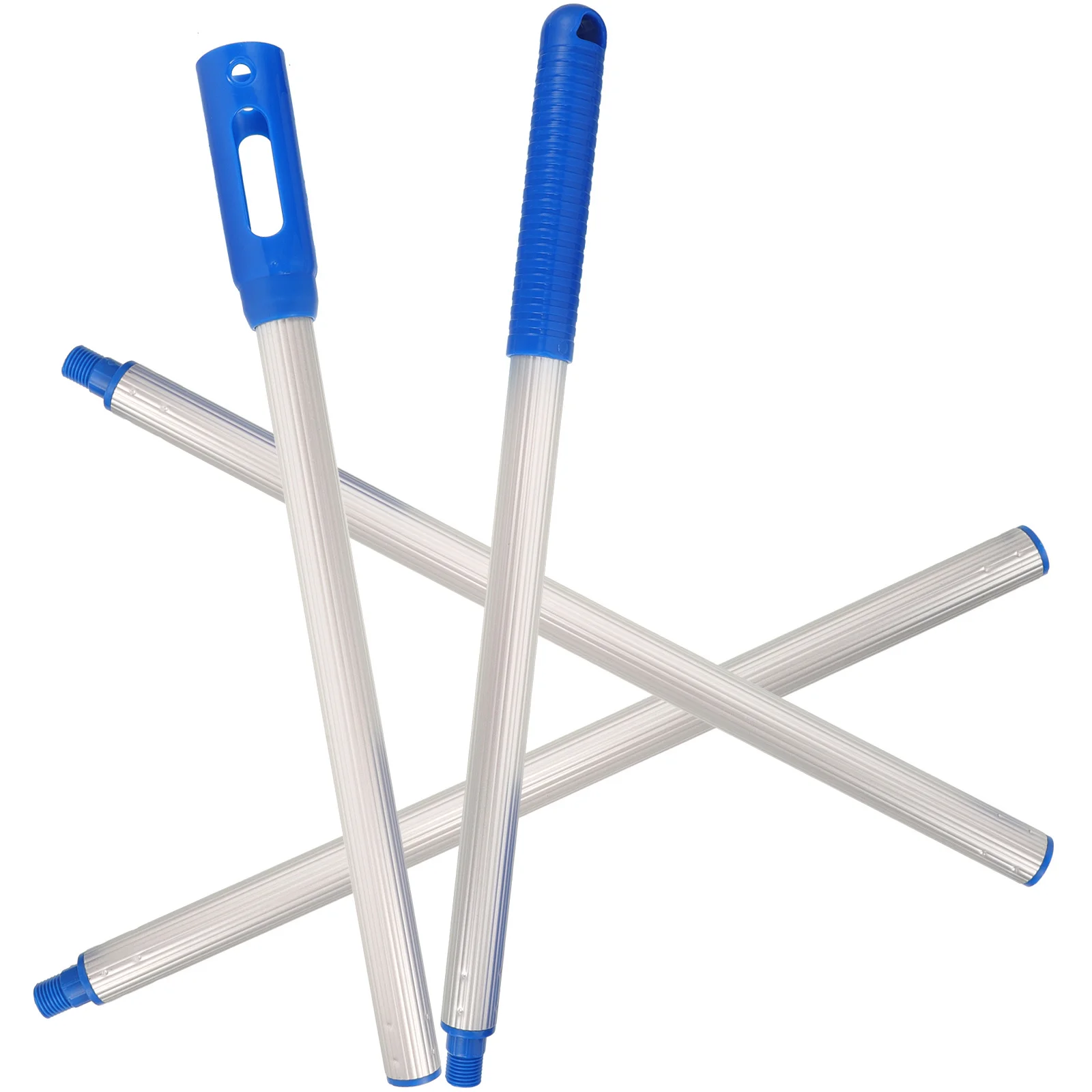 

1Set Pool Net Pole Reinforced PP Material Plastic Wrapped End Lightweight Adjustable Pool Skimmer Fishing Net Pole