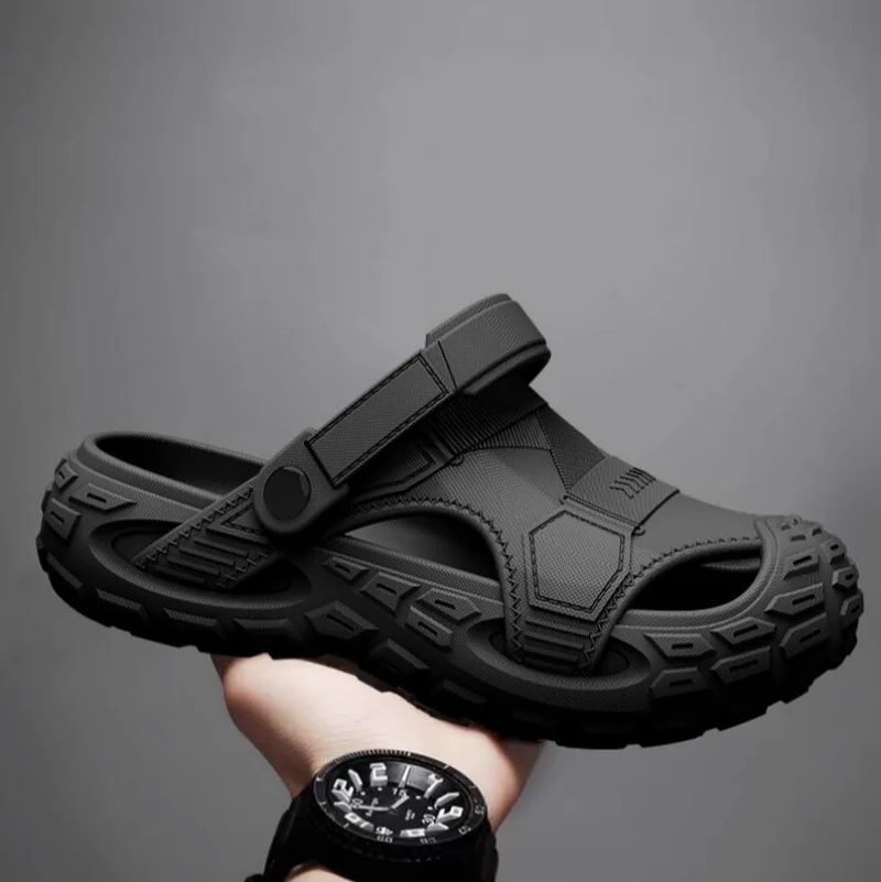 

Men's slippers Outdoor Summer Wearable Clog Shoes Anti-Slip Breathable Odor-Resistant Slip-Resistant Sandals