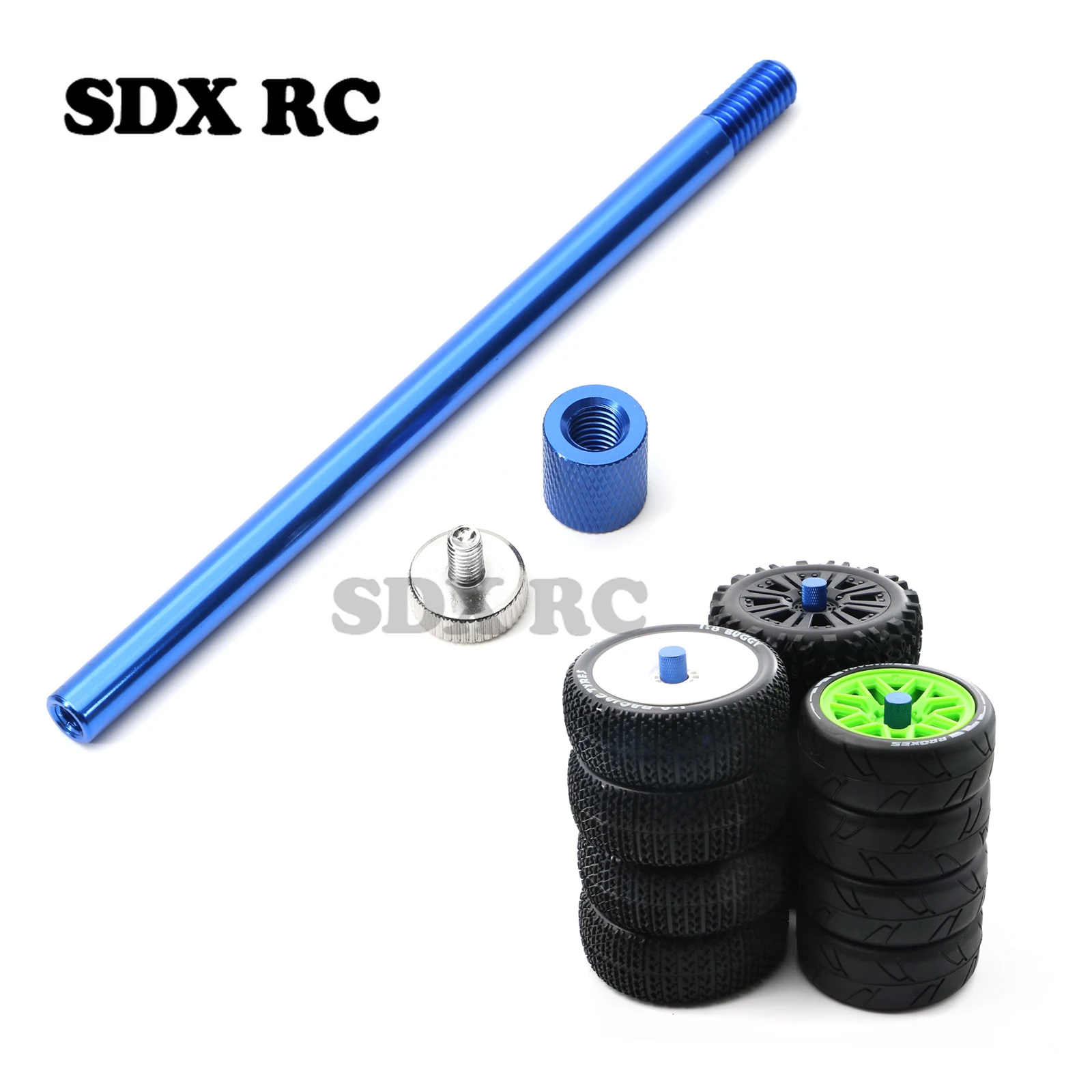 1/7 1/8 17mm Hex Wheel Tires Storage Rod for ARRMA Traxxas Redcat Team Losi Kyosho VRX HPI WR8 HSP Hobao 1/7 1/8 RC Car