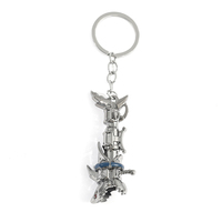 Game LOL MOBA Jinx Keychain Pendant Jinx Shark Bazooka Keyring Cosplay Props Fan Gift For Men Women Backpack Jewelry