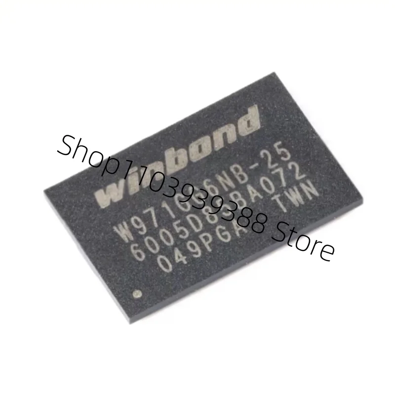 5Pcs New Original W971GG6NB-25 W971GG6 SDRAM - DDR2 Memory IC 1Gbit SSTL_18 400 MHz 57.5 ns 84-TFBGA (8x12.5)