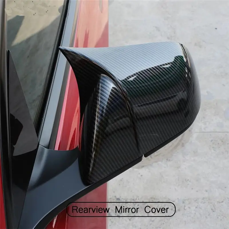 AEA6-Car retrovisor capa protetora guarnição exterior porta capa lateral asa espelho tampa para tesla modelo 3 2016 -2024