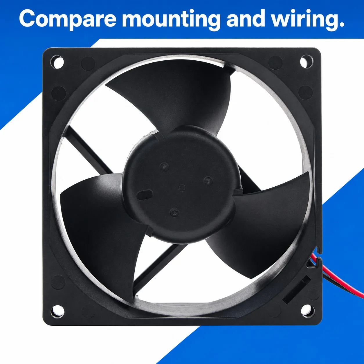 EFB0924VHF Case Cooler 9cm 24V Axial Fan (0.27A, 77.68CFM, 43dBA) 92x32mm for Delta